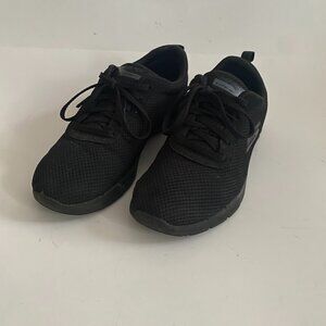 Skechers Sneakers Lite-Weight All Black Women's Size 9 Comfort Fall SN 13070 B2